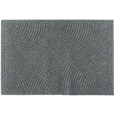 Wycieraczka Tekstylna 45 x 75 cm prążki szary