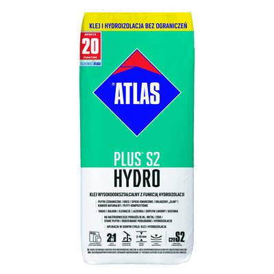 Atlas Zaprawa klejowa PLUS 2 hydro 15 kg