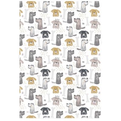 Ścierka kuchenna Doggos 45 x 65 cm bawełniana biała