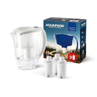 Dzbanek filtrujący Ideal 2,8 l + 3 wkłady B15 Standard biały