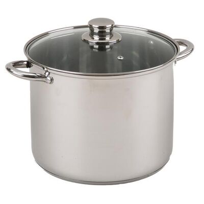 Garnek nierdzewny wysoki 36,5 x 27 x 20,5 cm 10 l