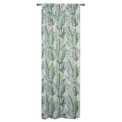 Firana z taśmą TOBAGO 140 x 260 cm zielony