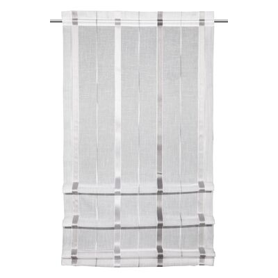 Firana roleta 140 x 60 cm srebrna