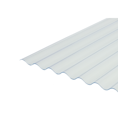 Płyta PVC przeźroczysta FALA 76/18 900 x 2000 x 0,8 mm