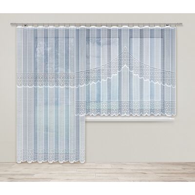 Firanka żakardowa 160 x 300 cm biała
