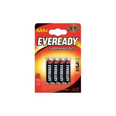 Bateria Eveready Super Heavy Duty Cynkowa AAA R3 Blister 4 szt. ENERGIZER