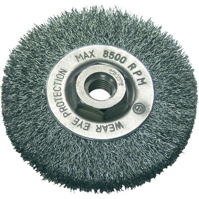 Szczotka tarczowa z drutu stalowego falistego fi=115 mm m14 Proline