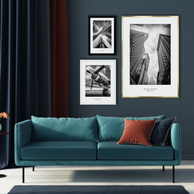 Ramka na zdjęcia Floryda 50 x 70 cm czarny