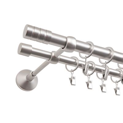 Karnisz podwójny Vito II 160 cm 19/16 mm satyna GO/ON!