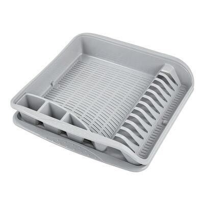 Odsączarka do naczyń Pierre z dużą tacą szara keeeper