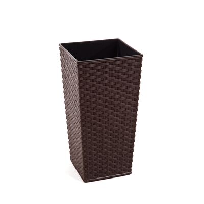 Doniczka FINEZJA 35 x 35 rattan mokka Lamela
