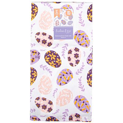 Ścierka kuchenna Festive Eggs 40 x 60 cm fiolet