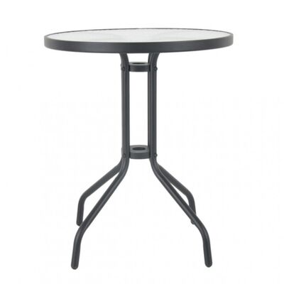 Stolik bistro 60 cm grafitowy okrągły