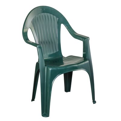 Krzesło Monoblok wysoki zielony