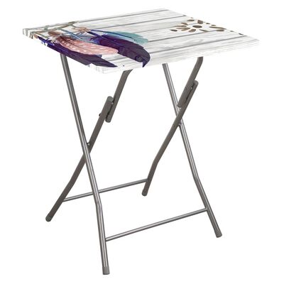 Stół składany flower piórka 60 x 60 cm