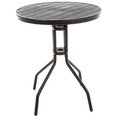 Stolik Detroit 60 cm czarny okrągły