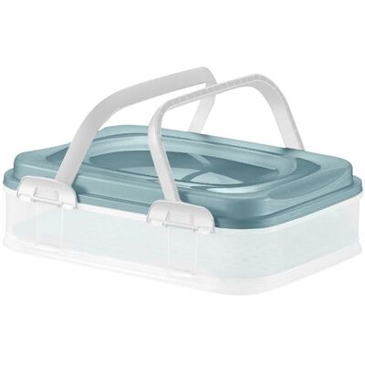 Pojemnik na ciasto Dolce 40 x 30 x 11 cm zielony