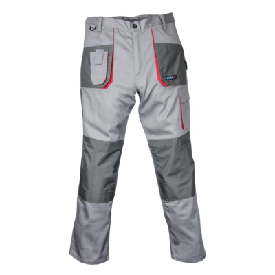 DEDRA Spodnie ochronne BH3SP- XL XL/56, szare, Comfort line 190g/m2