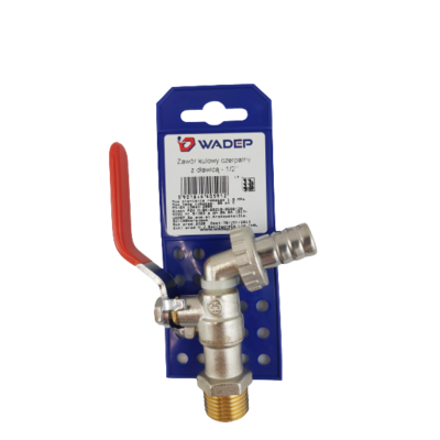 Zawór kulowy czerpalny do węża z dławicą - 1/2