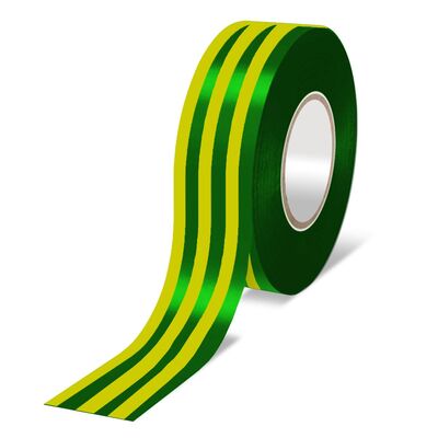 Dedra taśma elektroizolacyjna pvc 12vte1933 żółto-zielona 19 mm x 33m