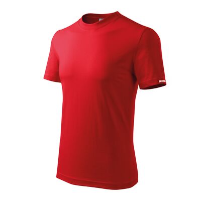 DEDRA Koszulka męska t-shirt BH5TC- XL XL, czerwona, 100%