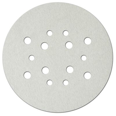 Tarczki ścierne z otworami do szlifierek do gipsu DEDRA DED7749uw1 białe, uniwersalne, 225 mm, gr. 80, rzep, 5 szt