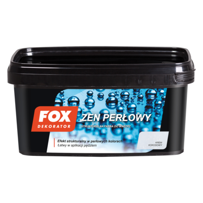 Farba dekoracyjna ZEN PERŁOWY 0002 KREM KOKOSOWY 1 l FOX