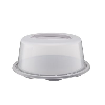 Pojemnik okrągły na ciasto Kalinka śr. 35 cm taupe