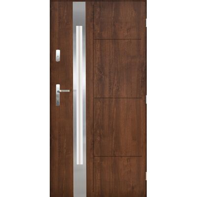 Drzwi zewnętrzne MITIKAS Orzech 90 prawe