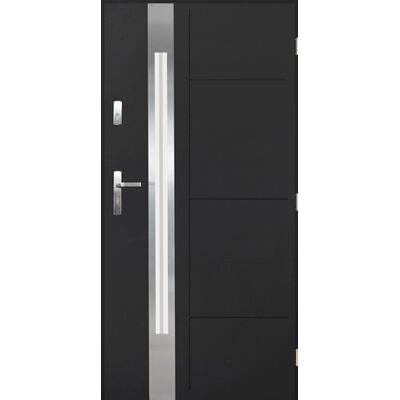 Drzwi zewnętrzne MITIKAS antracyt 90 prawe