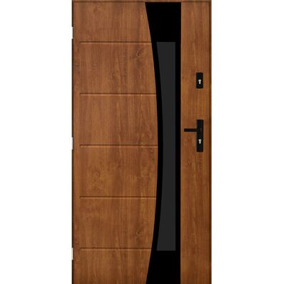 Drzwi zewnętrzne WEZUWIUSZ Złoty dąb 90 lewe