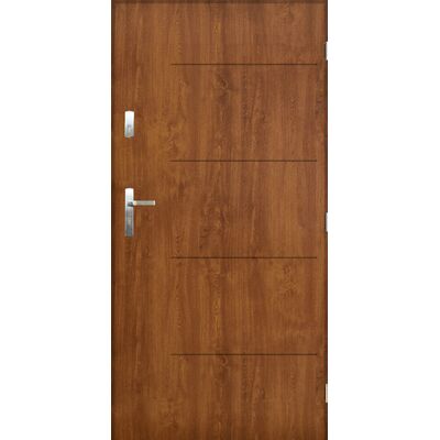 Drzwi zewnętrzne TOKIO Złoty dąb 90 prawe