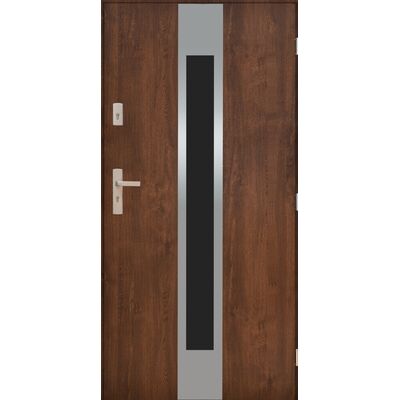 Drzwi zewnętrzne HEMERA Orzech 90 prawe