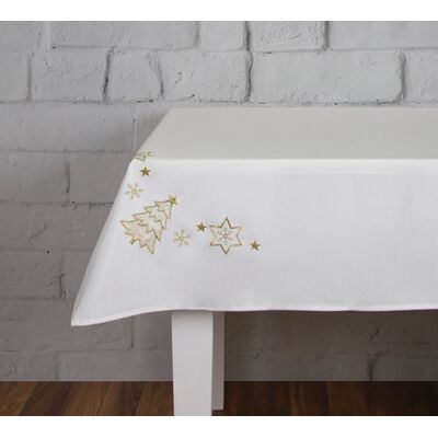 Obrus Bright trees 130 x 180 cm ecru