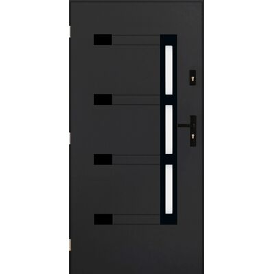 Drzwi zewnętrzne ERIS antracyt 90 lewe