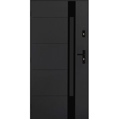 Drzwi zewnętrzne PEKIN antracyt 90 lewe