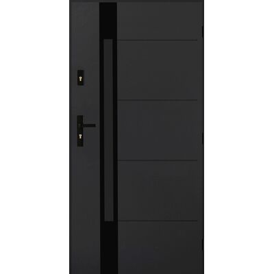 Drzwi zewnętrzne PEKIN antracyt 90 prawe