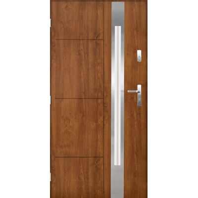 Drzwi zewnętrzne MITIKAS Złoty dąb 90 lewe