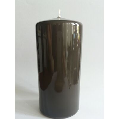 Świeca klasyczna pieńkowa 15 x 7 cm lakier czarna