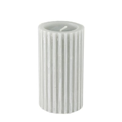 Świeca Modern walec szary M 15 x 8 cm