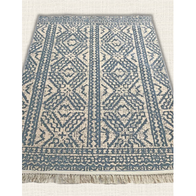 Dywan alba czarno-niebieski 120 x 180 cm