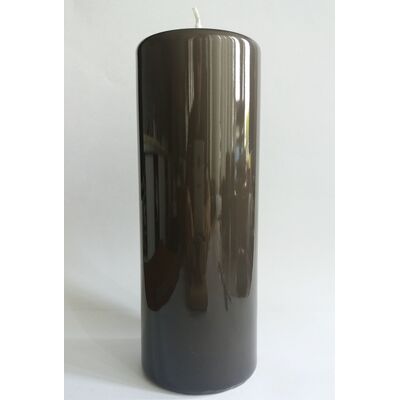 Świeca klasyczna pieńkowa 20 x 7 cm lakier czarna