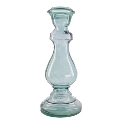 Świecznik ze szkła z recyklingu 40 x 17 cm