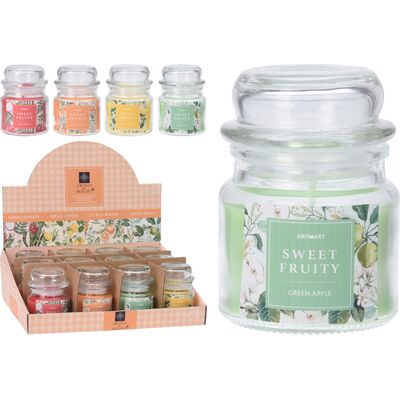 Wosk zapachowy w szklanym słoiku 4ass mix 6,2 x 8,3 cm