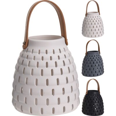 Lampion ceramiczny 3ass clr 15,5 x 15 cm