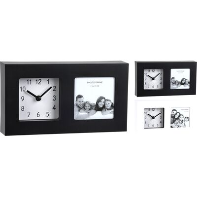 Zegar stołowy 20 x 11 cm 2ass