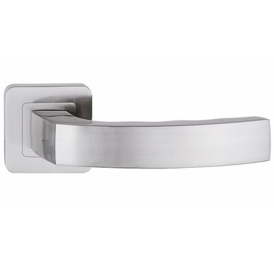 Klamka MONDO zaokrąglony szyld, nikiel