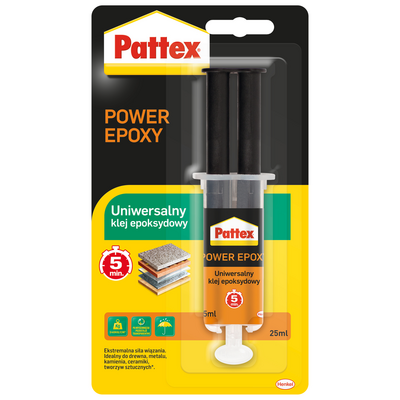Klej epoksydowy POWER EPOXY Uniwersalny 5 min. Pattex