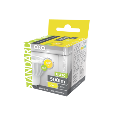 Żarówka LED ORO-GU10-LUPO-7W-WW-II