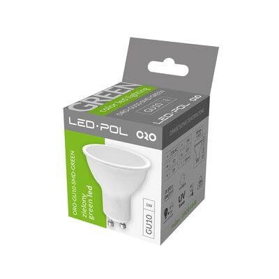 Żarówka LED ORO-GU10-SMD-GREEN
